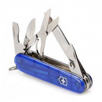 Комплект Ніж Victorinox Swiss Army Climber 1.3703.T2 + Чохол із ліхтариком Police