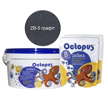 Затирка для плитки Octopus Zatirka эпоксидная 2,5 кг Графит (ZB-5)