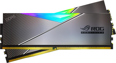 Оперативная память ADATA DDR5-6600 32768MB PC5-52800 (Kit of 2x16384) Lancer RGB ROG CERTIFIED Silver (AX5U6600C3216G-DCLARROG)