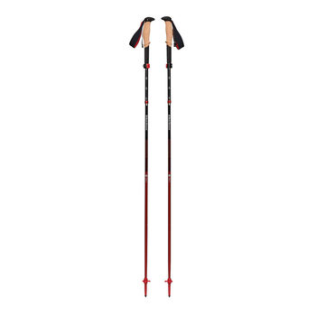 Kije trekkingowe Black Diamond Pursuit FLZ M/L czarne/czerwone 1 para 125-140 cm (1879404)