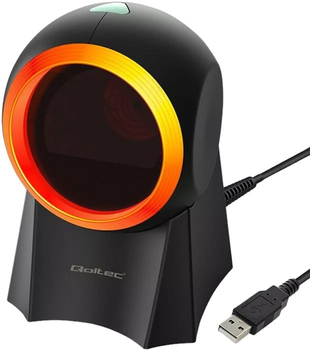 Сканер штрих-кодів Qoltec 1D, 2D, USB Black (5901878508573)