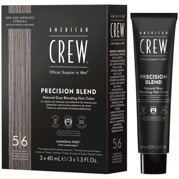 Система маскировки седины American Crew уровень 5-6 Precision Blend Medium Ash 3 x 40 мл