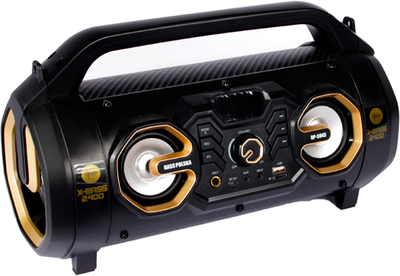 Głośnik przenośny Bass 5943 BoomBox Bluetooth Speaker Black (5902067621615)