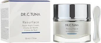 Ночной крем для лица с ретинолом и витамином С омолаживающий Resurface Dr. C. Tuna, 50 мл Farmasi