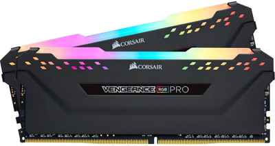 Оперативна пам'ять Corsair DDR4-3600 16384MB PC4-28800 (Kit of 2x8192) Vengeance RGB PRO Black (840006615682)