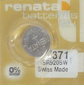 Батарейка часовая Renata MP-E Gold 371 (SR920SW), 1.55V, блистер 1шт!