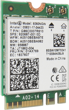 Karta sieciowa Intel Wireless-AC 9260 M.2 2230 (9260.NGWG.NV)