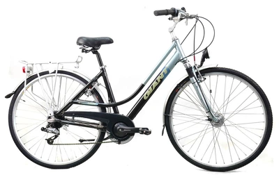 Гибридный велосипед Giant Leader 28" XS черно-бирюзовый Б/У