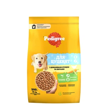 Сухой корм Pedigree Сухой корм для щенков с птицей и овощами 500 г (5998749144923)
