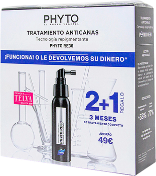 Spray Phyto Paris Phyto Re30 przeciw siwym włosom 3 x 50 ml (3338221006677)