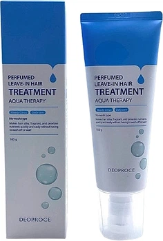 Парфюмированное средство по уходу за волосами - Deoproce Perfumed Leave-In Hair Treatment Aqua Therapy 100g (1348539-11560552)
