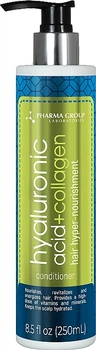 Бальзам для волос "Гиперпитание от корней к кончикам" - Pharma Group Laboratories Hyaluronic Acid + Collagen 250ml (1325954-3372178)