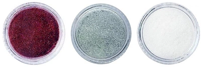 Набір гліттерів для манікюру №3 (фуксія, сірий, білий) - Frau Schein Glitter 3x2g (3x2g) (1278190-194019)