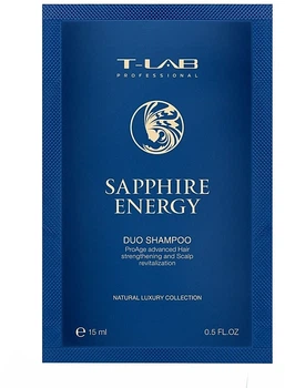 Шампунь для укрепления волос - T-LAB Professional Sapphire Energy Duo Shampoo (пробник) 15ml (1212268-188094)