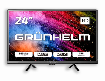 Телевизор 24" LED Grunhelm (Т2) 24H300-T2