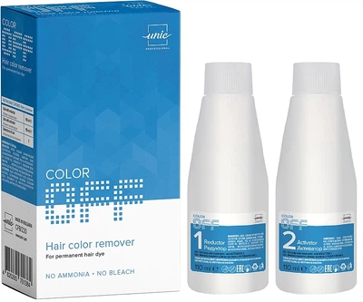 Деколорант для удаления цвета стойкой краски для волос - Unic Color Off Hair Color Remover 2x110ml (1272524-193416)