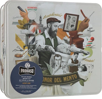 Набор - Proraso Azur Lime Beard Kit (balm/100ml + shmp/200ml + oil/30ml) (589083-100206)