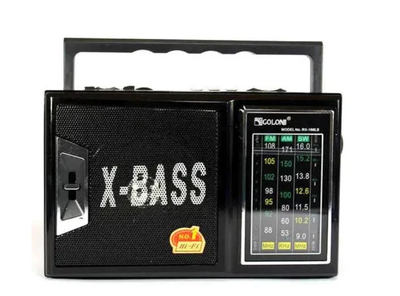 Радиоприёмник usb sd mp3 fm с фонариком Golon RX-166 черный