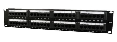 Патч-панель Cablexpert 19" 48 портів, UTP, cat.5e 13755