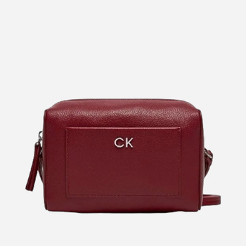 Сумка крос-боді жіноча зі штучної шкіри маленька Calvin Klein K60K612274-XAI Бордова (8720639022861)