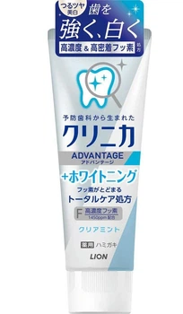 Відбілююча зубна паста Lion Clinica Advantage + свіжа м'ята 130 г
