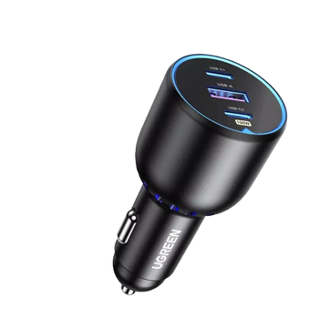 Автомобильное зарядное устройство UGREEN 130W USB C PD Car Charger Black (CD293)
