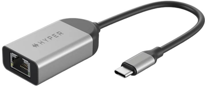 Adapter Hyper HyperDrive USB-C to 2.5G Ethernet Silver (6941921146191)