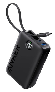 УМБ Anker 335 20000 mAh 22.5W Built-In USB-C Cable PD Black (A1647G11)