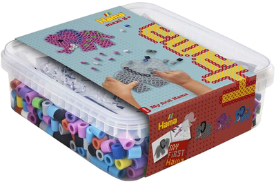 Zestaw mozaiki termicznej Hama Maxi beads 600 szt +1 podstawa w kształcie słonia (0028178087531)