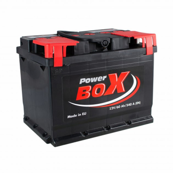 Акумулятор автомобільний PowerBox 60 Аh/12V А1 (SLF060-01)