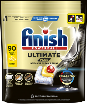 Капсули для миття посуду в посудомийних машинах FINISH Ultimate Plus All in 1 90 шт (5908252011025)