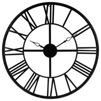 Zegar ścienny Atmosphera Vintage czarny 70 cm (3560239261407)