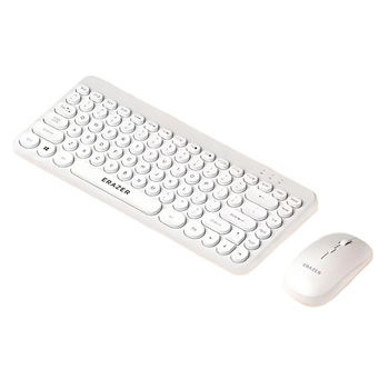 Комплект беспроводной Lenovo ERAZER KN303 клавиатура + мышь, USB 2.4 ГГц, 1200 DPI, белый
