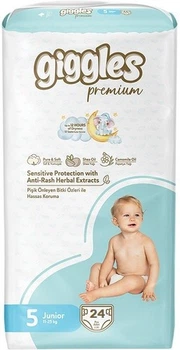Подгузники детские Giggles Premium 5 Junior 11-25 кг 24 шт.