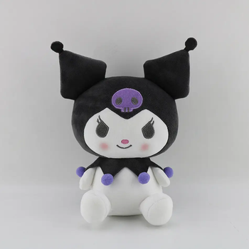 Плюшевая игрушка Куроми Hello Kitty Аниме Kuromi Хеллоу Китти, 25 см фиолетовая