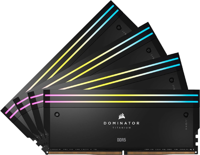 Pamięć RAM Corsair DDR5-6400 65536MB PC5-51200 (Kit of 4x16384) Dominator Titanium Black (CMP64GX5M4B6400C32)