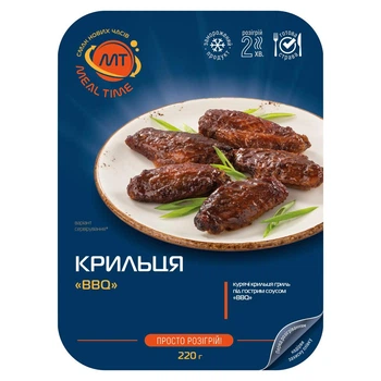 Крильця MealTime "BBQ" готова страва 220г