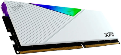 Pamięć RAM ADATA DDR5-6400 32768MB PC5-51200 Lancer RGB White (AX5U6400C3232G-CLARWH)