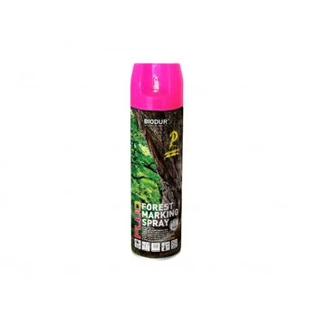 Флуоресцентная аэрозольная краска для маркировки леса Biodur Forest Marking Spray (розовая)