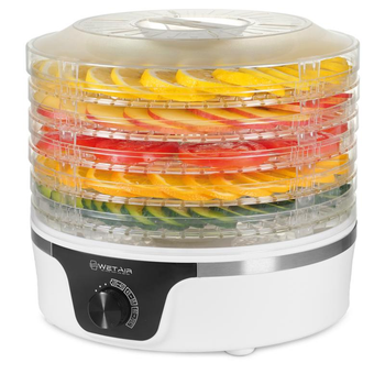 Сушилка 16 л для овощей и фруктов мяса рыбы электрическая WetAir WFD-K380W 380 Вт, диаметр лотка 30 см, дегидратор пищевой