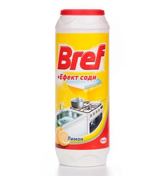 Порошок для чистки Bref лимон+сода 500 г (54953)
