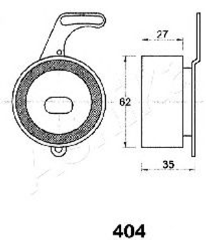Ролик модуля натяжителя ремня Ashika (4504404)