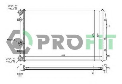 Радиатор охлаждения Profit (PR6402A2)