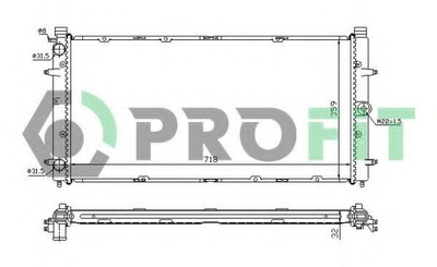 Радиатор охлаждения Profit (PR9558A1)