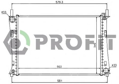 Радиатор охлаждения Profit (PR2562A3)