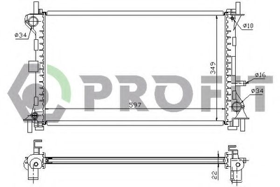 Радиатор охлаждения Profit (PR2563A3)