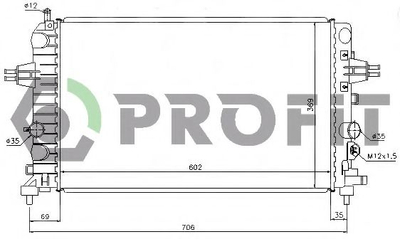 Радіатор охолоджування Profit (PR5055A1)