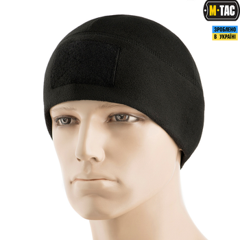 Шапка M-TAC Watch Cap Elite Фліс (270Г/М2) з липучкою Black Size M