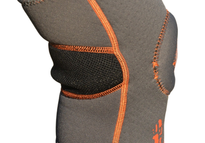 Наколінник MadMax MFA-297 Knee Support with Patella Stabilizer Dark Grey/Orange M