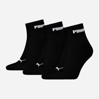Набор женских носков коротких хлопковых Puma Unisex New Generation Cushioned Qua 93839302 35-38 3 пары Черный (8720245569507)